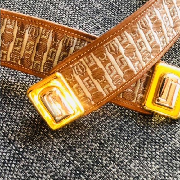 Judith Leiber Monogram Vintage Belt Silver Gold Logo Buckle One Size Adjustable main image 4